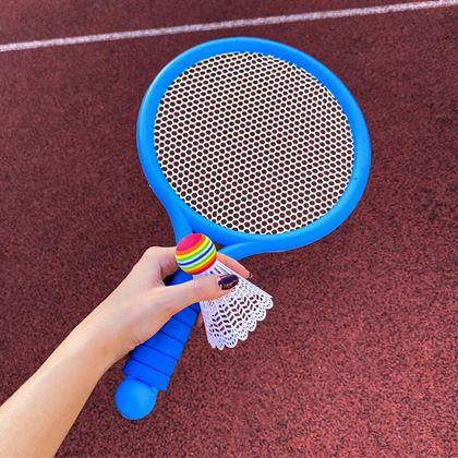 Obrazek z Zestaw do badmintona dla dzieci – rakietki, piłeczka, lotka