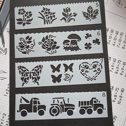 Obrazek z Zestaw szablonów do malowania 27 obrazków