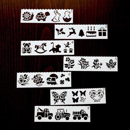 Obrazek z Zestaw szablonów do malowania 7 szt.