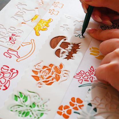 Obraz Zestaw szablonów do malowania 27 obrazków