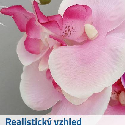 Obrazek z Sztuczne kwiaty orchidea - jasnofioletowy