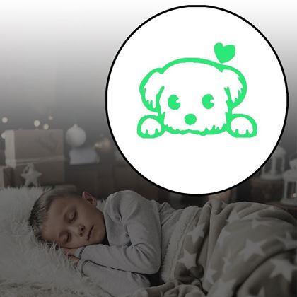 Obrazek z Świecące naklejki nad włącznik  -  piesek