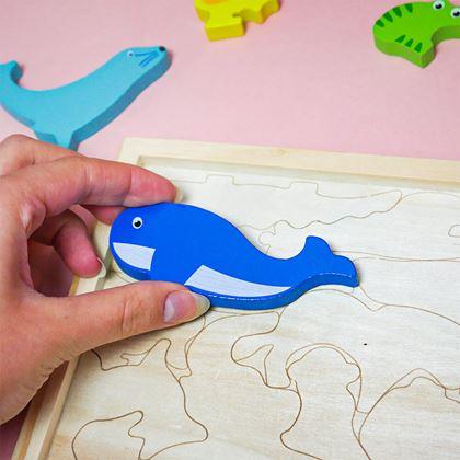 Obrazek z Drewniane puzzle - zwierzęta