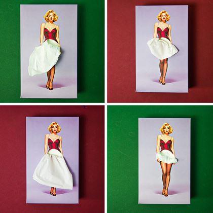 Obrazek z Chusteczki papierowe w pudełku - dama w sukni