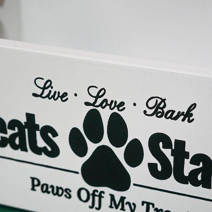 Obrazek z Podajnik z 2 pojemnikami na smakołyki dla psów