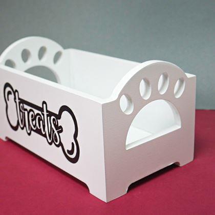 Obrazek z Podajnik z 2 pojemnikami na smakołyki dla psów