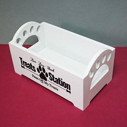 Obrazek z Podajnik z 2 pojemnikami na smakołyki dla psów