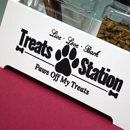 Obrazek z Podajnik z 2 pojemnikami na smakołyki dla psów