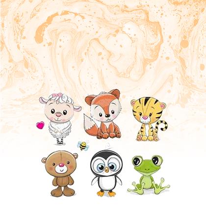 Obrazek z Naprasowanki na ubrania  -  małe zwierzątka