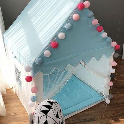 Obrazek z Namiot dziecięcy do pokoju - niebieski