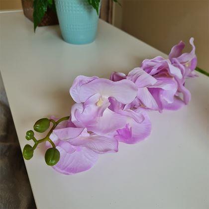 Obrazek z Sztuczne kwiaty orchidea - jasnofioletowy