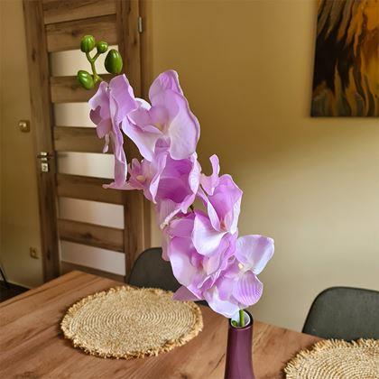 Obrazek z Sztuczne kwiaty orchidea - jasnofioletowy