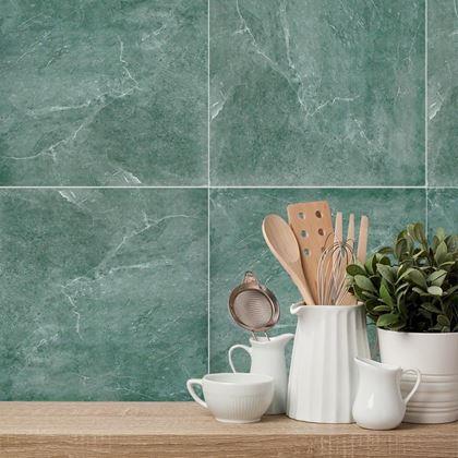 Obrazek z Samoprzylepna okładzina 30x30 cm  - niebiesko-szary marmur