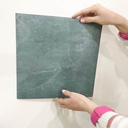 Obrazek z Samoprzylepna okładzina 30x30 cm  - niebiesko-szary marmur