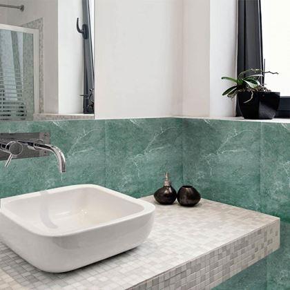 Obrazek z Samoprzylepna okładzina 30x30 cm  - niebiesko-szary marmur