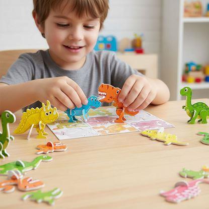 Obraz 3D puzzle dinozaury
