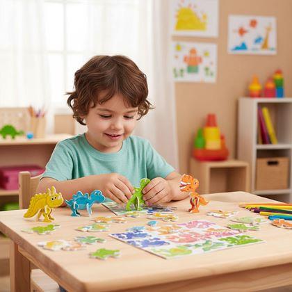 Obrazek z 3D puzzle dinozaury 25 szt.