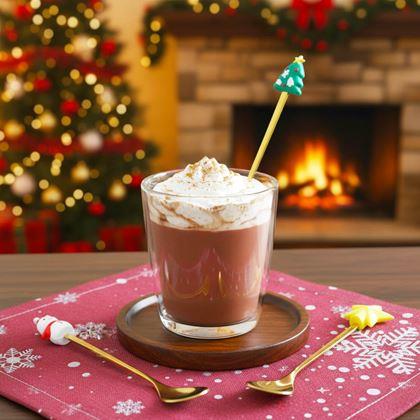 Obrazek z Zestaw świątecznych łyżeczek w ozdobnym pudełku 4 szt.