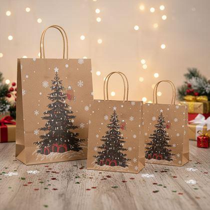 Obrazek z Świąteczna torba - rozmiar S - drzewko