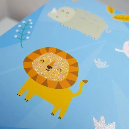 Obrazek z Pudełko prezentowe 22 cm  -  safari