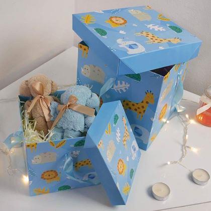 Obrazek z Pudełko prezentowe 22 cm  -  safari