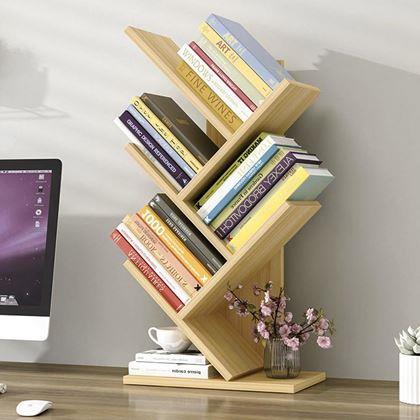 Obrazek z Regał na książki - jasne drewno