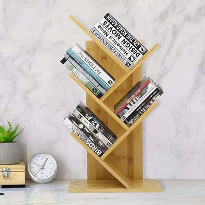 Obrazek z Regał na książki - jasne drewno