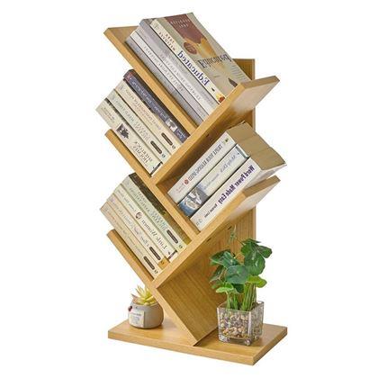 Obrazek z Regał na książki - jasne drewno