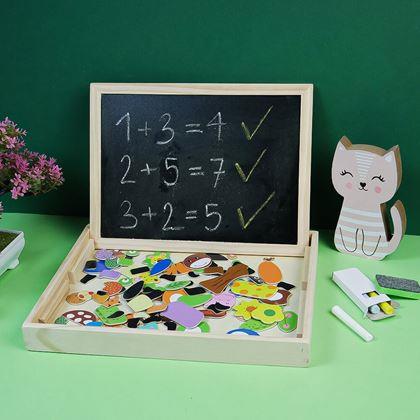 Obrazek z Tablica magnetyczna - drewniana - zwierzęta