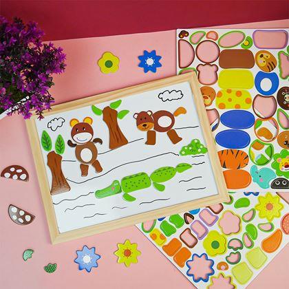 Obrazek z Tablica magnetyczna - drewniana - zwierzęta