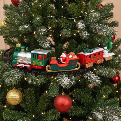 Obrazek z Świąteczna kolejka na choinkę