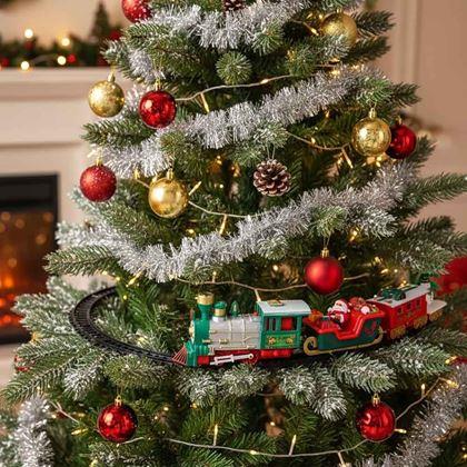 Obrazek z Świąteczna kolejka na choinkę