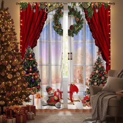 Obrazek z Zasłony świąteczne 2 szt 130x210 cm