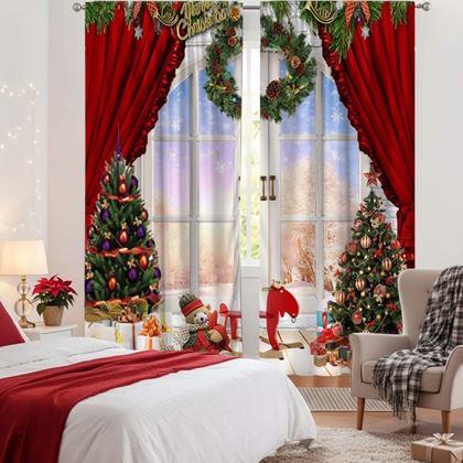 Obrazek z Zasłony świąteczne 2 szt 130x210 cm
