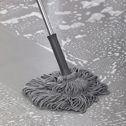 Obrazek z Samowyżymający się okrągły mop z frędzlami