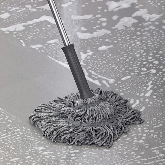 Obrazek z Samowyżymający się okrągły mop z frędzlami