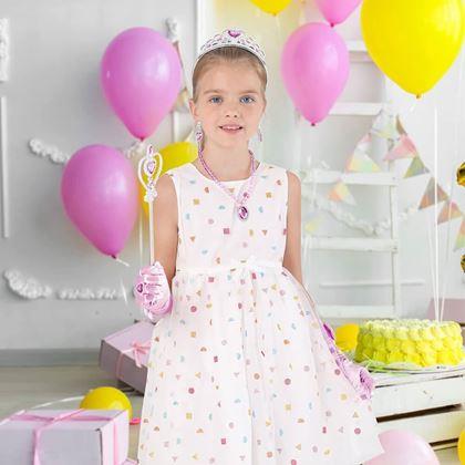 Obrazek z Zestaw dodatków dla księżniczki 6 szt  -  różowy