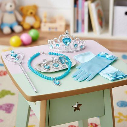 Obrazek z Zestaw dodatków dla księżniczki 6 szt  -  niebieski