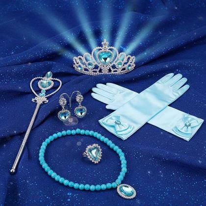 Obrazek z Zestaw dodatków dla księżniczki 6 szt  -  niebieski