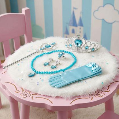 Obrazek z Zestaw dodatków dla księżniczki 6 szt  -  niebieski