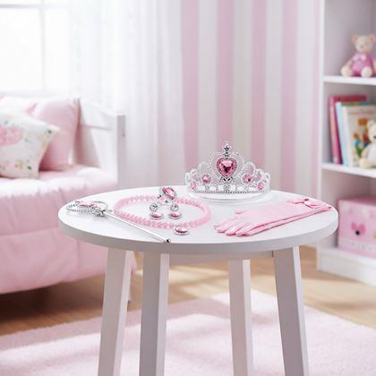 Obrazek z Zestaw dodatków dla księżniczki 6 szt  -  różowy