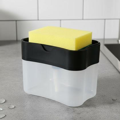 Obrazek z Dozownik na detergent z gąbką