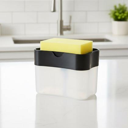 Obrazek z Dozownik na detergent z gąbką