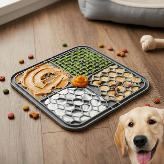 Obrazek z Silikonowa mata do lizania dla psa