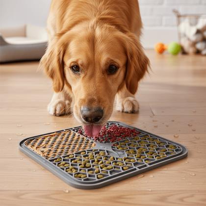 Obrazek z Silikonowa mata do lizania dla psa