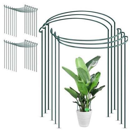 Obrazek z Podpora roślin metalowa 2 szt. 40 cm