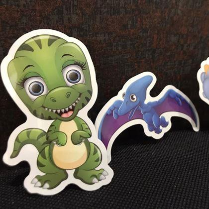 Obrazek z Naklejki dla dzieci - dinozaury