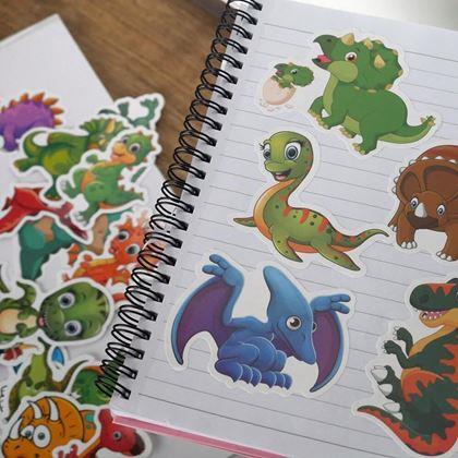 Obrazek z Naklejki dla dzieci - dinozaury