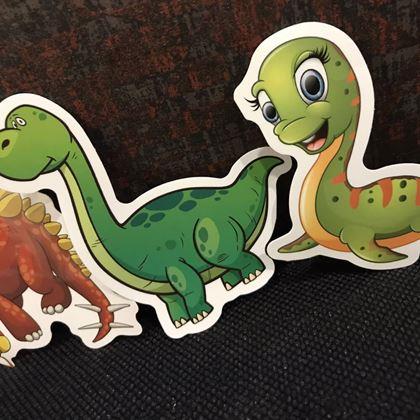 Obrazek z Naklejki dla dzieci - dinozaury