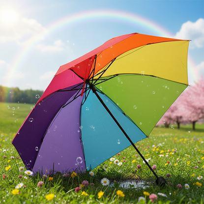 Obraz Tęczowy parasol składany